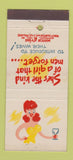 Matchbook Cover - Match Grins girlie Percy Barker 30 Stick
