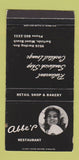 Matchbook Cover - Abbe Restaurant Miami Beach FL girlie WEAR 30 Strike