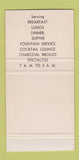 Matchbook Cover - Abbe Restaurant Miami Beach FL girlie WEAR 30 Strike