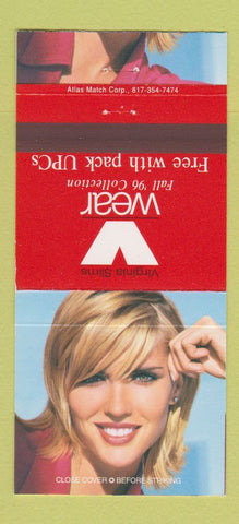 Matchbook Cover - Virginia Slims Cigarettes girlie 1996 30 Strike