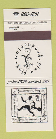 Matchbook Cover - Play Play Productions Parklands South Africa Cape Town