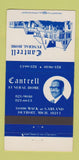 Matchbook Cover - Cantrell Funeral Home Detroit MI 30 Strike