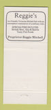 Matchbook Cover - Reggie's British Pub Atlanta GA Norfolk VA 30 Strike