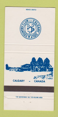 Matchbook Cover - Calgary Golf Contry Club AB 30 Strike