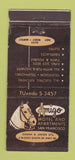 Matchbook Cover - Amigo Motel Apartments San Francisco CA WEAR 21 Strike Feature