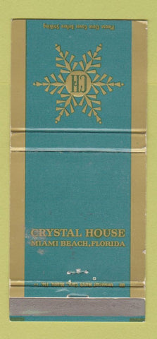 Matchbook Cover - Crystal Hotel Miami Beach FL WEAR 30 Strike