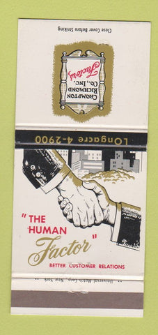 Matchbook Cover - Crompton Richard Factors Textile New York City 30 Strike