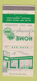 Matchbook Cover - Home Savings Loan Tamaqua PA 30 Strike