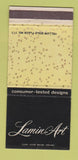 Matchbook Cover - Lanin Art Fabric Products Los Angeles CA 30 Strike