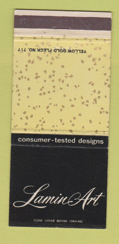 Matchbook Cover - Lanin Art Fabric Products Los Angeles CA 30 Strike