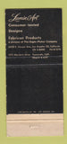 Matchbook Cover - Lanin Art Fabric Products Los Angeles CA 30 Strike