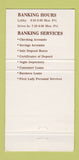 Matchbook Cover - Texas Bank of Beaumont TX 30 Strike