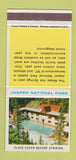 Matchbook Cover - Jasper National Park AB 30 Strike