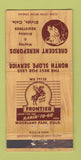 Matchbook Cover Herefords Frontier oil gas? Divide Woodland Park WORN 30 Strike