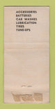Matchbook Cover Herefords Frontier oil gas? Divide Woodland Park WORN 30 Strike