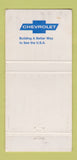 Matchbook Cover - Bill Kundinger Chevrolet Linwood MI WORN 30 Strike