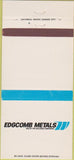 Matchbook Cover - Edgcomb Metals Kansas City? 30 Strike