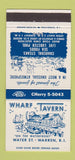 Matchbook Cover - Wharf Tavern Warren RI 30 Strike