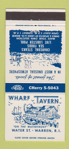 Matchbook Cover - Wharf Tavern Warren RI 30 Strike