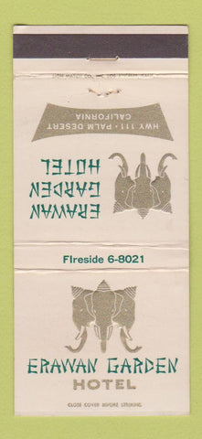 Matchbook Cover - Erawan Garden Hotel Palm Desert CA WEAR 30 Strike