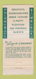 Matchbook Cover - Erawan Garden Hotel Palm Desert CA WEAR 30 Strike