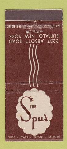 Matchbook Cover - The Spur Buffalo NY Restaurant 30 Stick