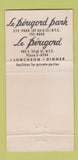 Matchbook Cover - Le Perigord Park New York City WEAR 30 Strike