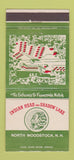 Matchbook Cover - Indian Head and Shadow Lake North Woodstock NH 30 Strike