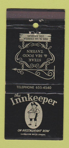 Matchbook Cover - Innkeeper Restaurant Los Angeles CA 30 Strike