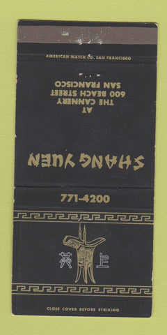 Matchbook Cover - Shang Yuen Chinese Restaurant San Francisco CA 30 Strike