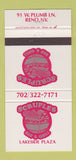 Matchbook Cover - Lakeside Plaza Reno NV 30 Strike