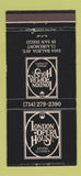 Matchbook Cover - London Opera House Restaurant San Diego CA 30 Strike
