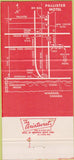 Matchbook Cover - Pallister Motel Detroit MI 30 Strike
