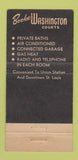 Matchbook Cover - Booker Washington Hotel St Louis MO 30 Strike