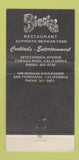 Matchbook Cover - Sierra's Mexican Food San Fernando Canoga Park CA 30 Strike