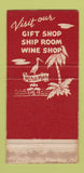 Matchbook Cover - Mira Mar Restaurant Oceanside CA 30 Strike