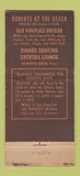 Matchbook Cover - Roberts Restaurant San Francisco CA 21 Strike Feature