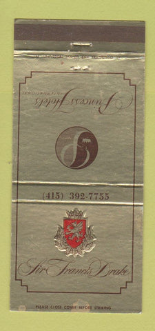 Matchbook Cover - Sir Francis Drake Hotel San Francisco CA 30 Strike