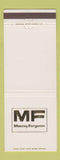 Matchbook Cover - Massey Ferguson Tractors Stow Skow Humboldt IA