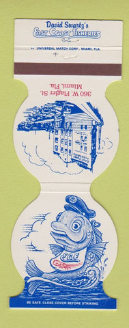 Matchbook Cover - David Swartz's East Coast Fisheries Miami FL