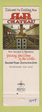 Matchbook Cover - AA Chateau Restaurant Dallas TX