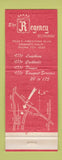 Matchbook Cover - Regency Restaurant Downey CA WEAR