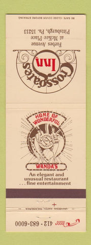 Matchbook Cover - Crossgates Inn Pittsburgh PA Wanda's