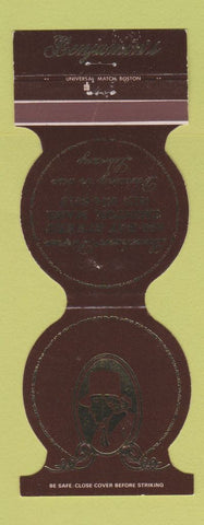Matchbook Cover - Benjamin's Restaurant Taunton MA WEAR