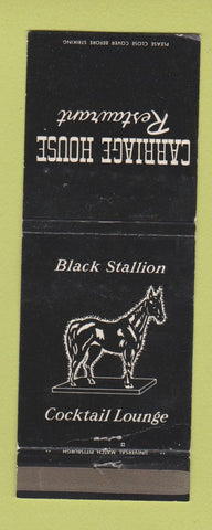 Matchbook Cover - Carriage House Restaurant Pittsburgh PA WEAR