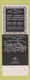 Matchbook Cover - Petit Chateau Inn Santa Barbara CA
