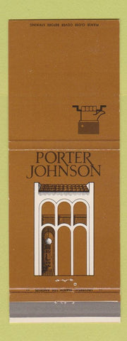 Matchbook Cover - Porter Johnson Interior Store Escondido CA