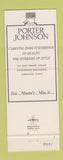 Matchbook Cover - Porter Johnson Interior Store Escondido CA