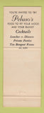 Matchbook Cover - Peluso's Restaurant Oakland CA