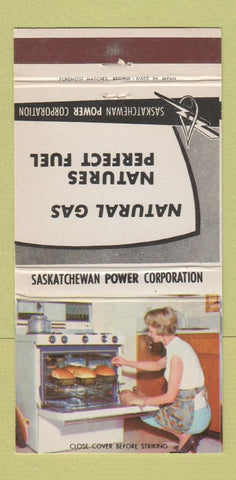 Matchbook Cover - Natural Gas SK Saskatchewan 30 Strike